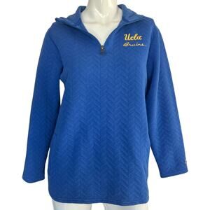 UCLA Bruins Champion 1/4 Zip Blue Pullover Sweater Size Small